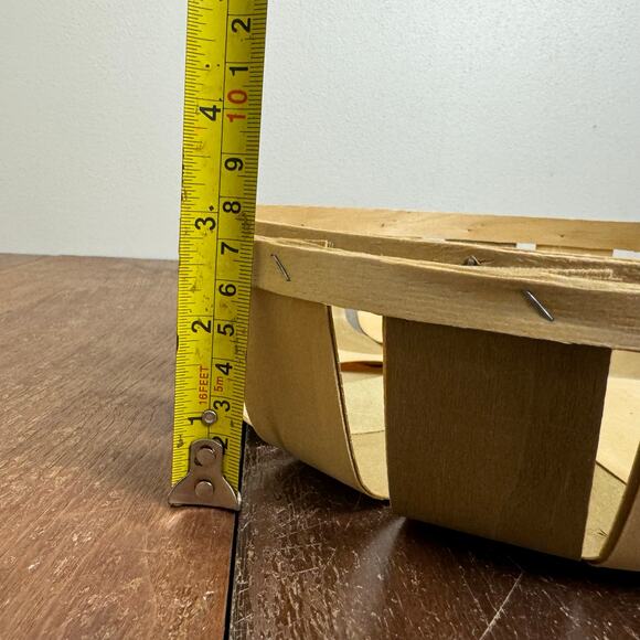 Round Shallow‎ Harvest Basket Vintage Retro Farmhouse Wall Decor - Picture 7 of 8